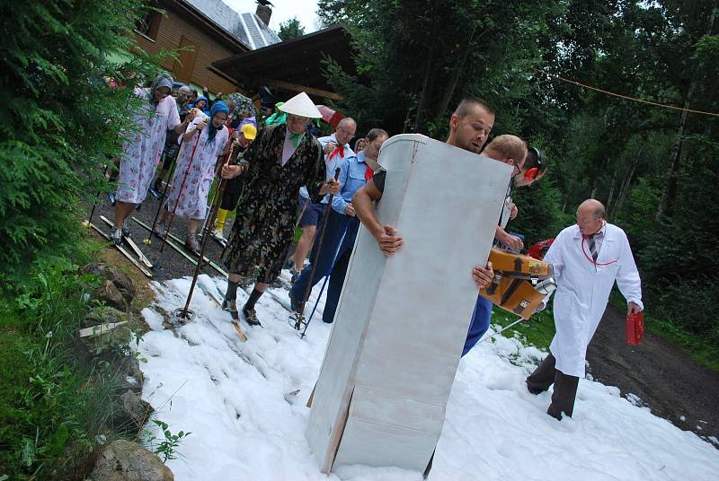 V srpnu na lyžích. V Havlovicích uspořádali letní běh na běžkách.