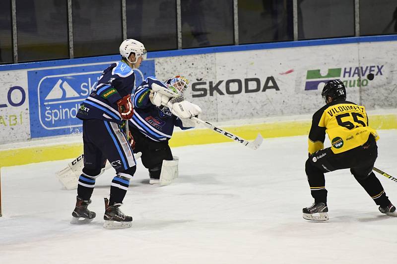 Hokejová Chance liga: HC Stadion Vrchlabí - HC Baník Sokolov.