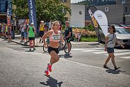 Eva Vrabcová-Nývltová na půlmaratonu v Trutnově.