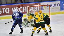 Čtvrtfinále play off hokejové Chance ligy: HC Stadion Vrchlabí - VHK Robe Vsetín.