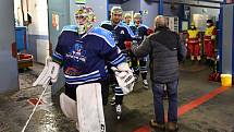 Čtvrtfinále play off hokejové Chance ligy: HC Stadion Vrchlabí - VHK Robe Vsetín.