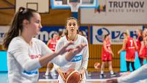 Česká reprezentace basketbalistek nastoupila v Trutnově k přípravnému utkání s Polskem.