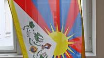 Tibetská vlajka ve Dvoře Králové