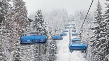 V pátek začala lyžařská sezona ve Skiareálu Špindlerův Mlýn.