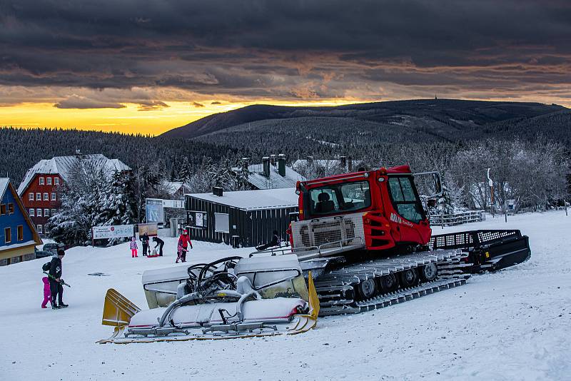 Krkonoše v lednu 2021.