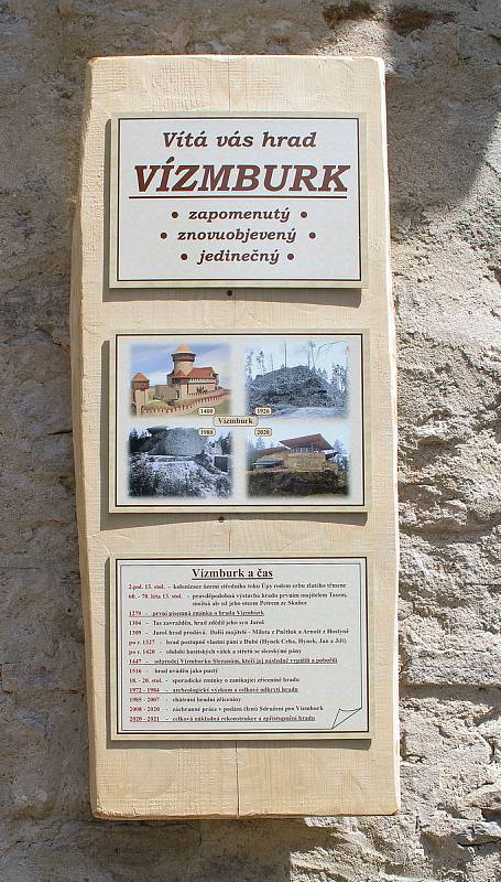 Slavnostní zpřístupnění hradu Vízmburk v Havlovicích.