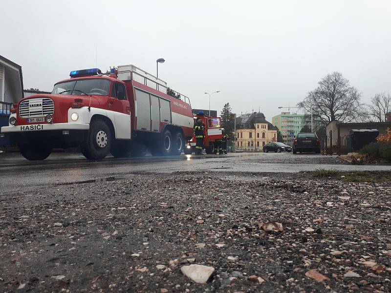 Řádení vichru ve Vrchlabí.