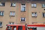Nedělní požár v bytě v Trutnově v Zámečnické ulici  způsobil uskladněný akumulátor od elektrokola.