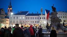 PROTEST PROTI ZDEŇKU ONDRÁČKOVI proběhl dnes (v pondělí) i v "jeho" Město Trutnov.