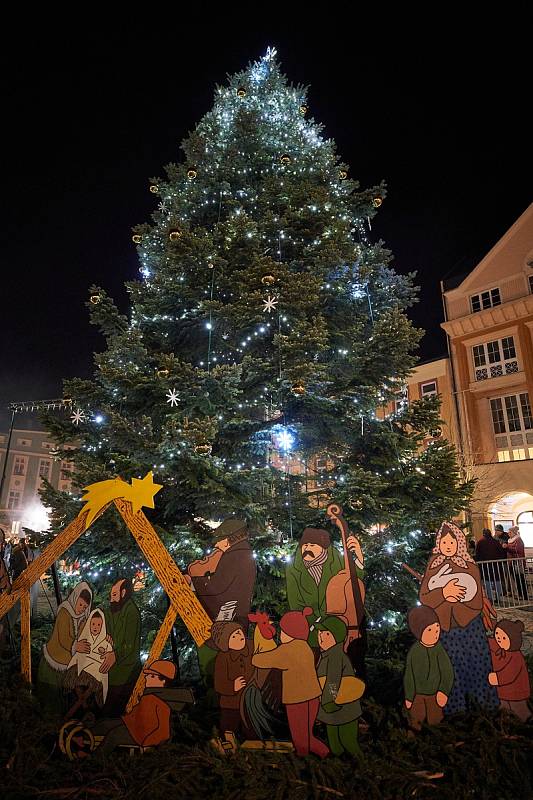 Rozsvícení vánočního stromu v Trutnově