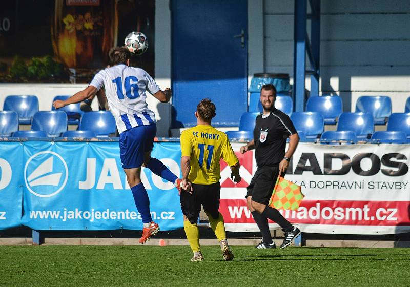 Fotbalisté Náchoda ve třetím kole Fortuna Divize C prohráli s týmem Horek nad Jizerou 0:1.