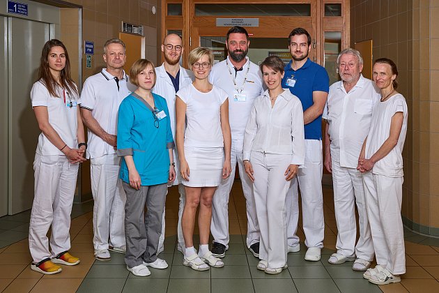 Lékařský tým gynekologicko-porodnického oddělení v Trutnově.