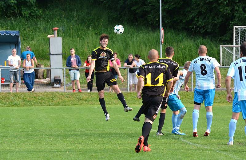 Fotbalisté Košťálova-Libštátu si na domácím hřišti vyšlápli na druhý tým tabulky. Lomnici porazili těsně 2:1.