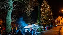 Rozsvícení vánočního stromu v Lipnici.
