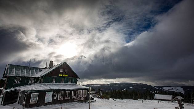 Sníh v Krkonoších