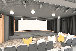 Novinkou letošní zimní sezony v Malé Úpě bude kinosál, který skiareál otevře v Centru Hořec.