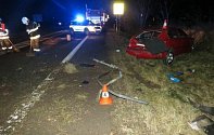Na silnici mezi obcemi Choustníkovo Hradiště a Kuks havaroval 61letý řidič. Nadýchal 1,31 promile alkoholu.