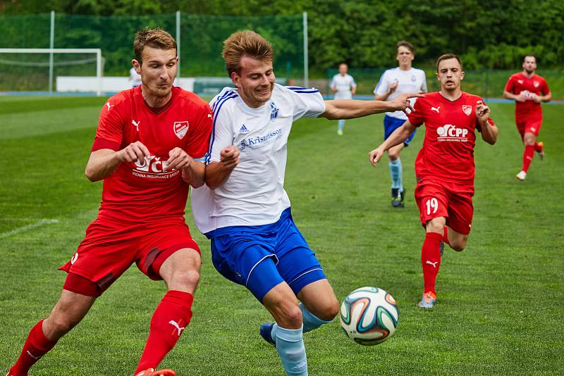 Z divizního utkání Trutnov - Mšeno (2:2, na penalty 5:4)