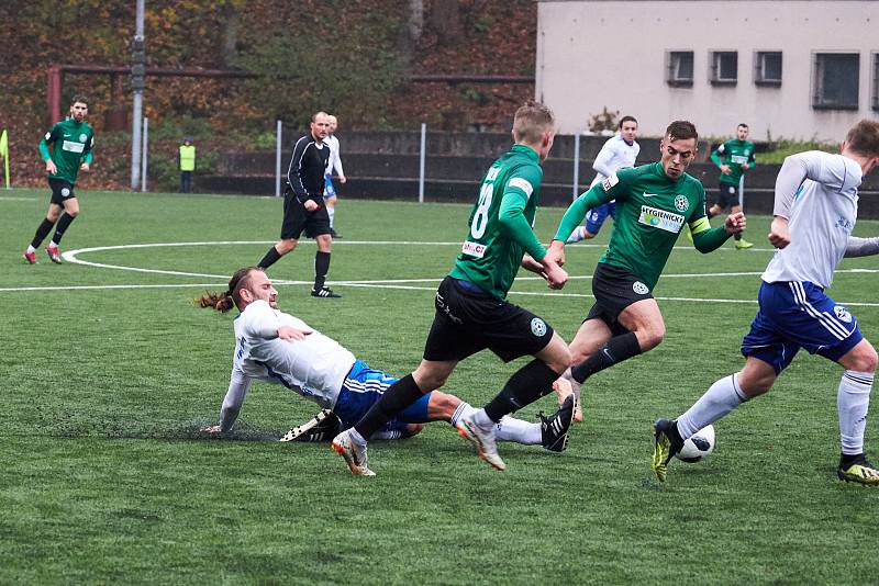 Trutnovští fotbalisté na domácím trávníku porazili Velké Hamry trefou Doubice.