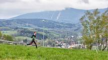 Běžecký maraton NaHoruRun vedl z Trutnova až na Černou horu a dolů do Janských Lázní.