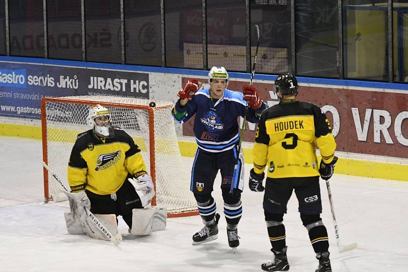 Hokejová Chance liga: HC Stadion Vrchlabí - HC Baník Sokolov.