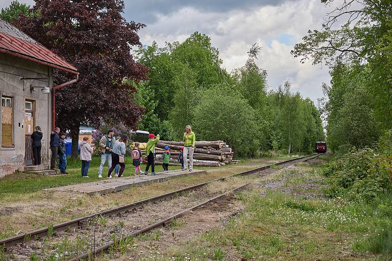 Sobotní akce k 140. výročí lokální železniční tratě Královec - Žacléř.