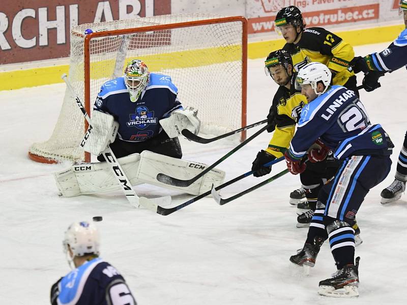 Hokejová Chance liga: HC Stadion Vrchlabí - HC Baník Sokolov.