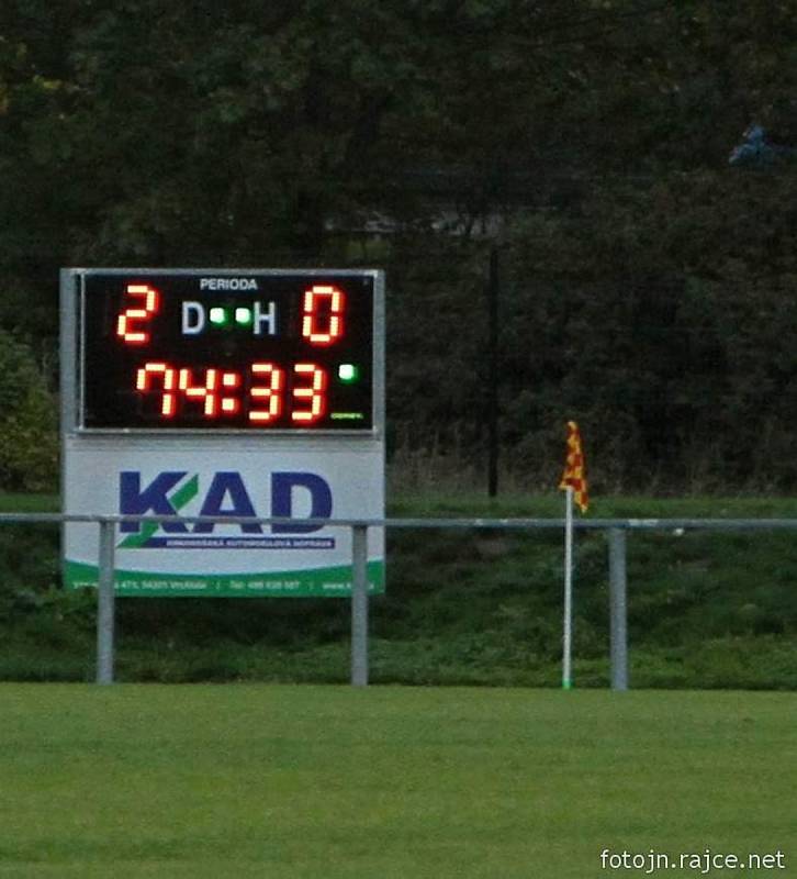 Vrchlabští fotbalisté vyhráli zápas, ačkoliv hrál soupeř od 11. minuty přesilovku.