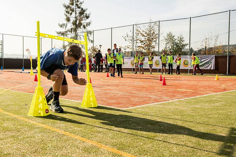 Trojnásobná mistryně světa Kateřina Kudějová v Úpici podpořila projekt Sazka Olympijský víceboj.