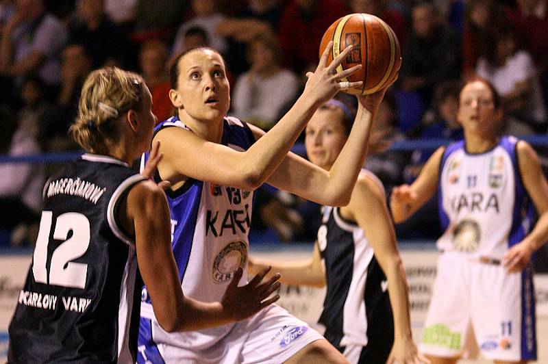 Trocal ŽBL, čtvrtfinále: Kara Trutnov - BK Lokomotiva Karlovy Vary.