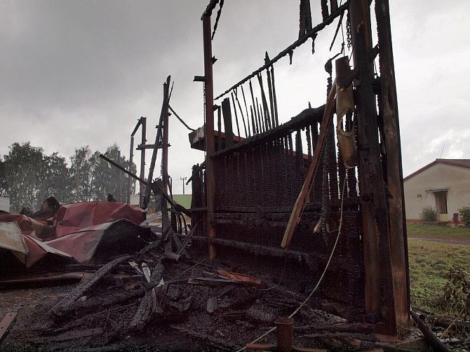 Požár čističky obilí způsobil škodu za 1,5 milionu korun