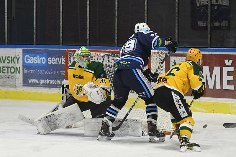 Vrchlabští hokejisté ve druhém duelu čtvrtfinále play off padli se Vsetínem po výsledku 0:2.