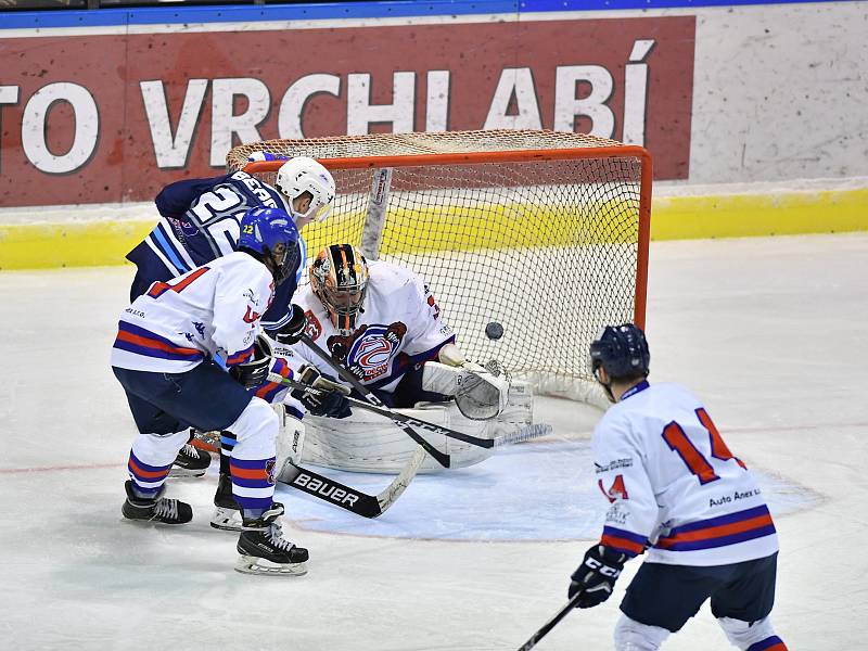 Prvního soupeře v play off mají vrchlabští hokejisté za sebou.