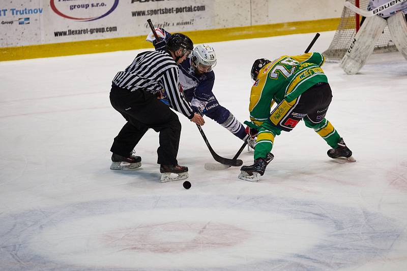 Hokejové derby Trutnov - Dvůr Králové (1:2 po prodl.)