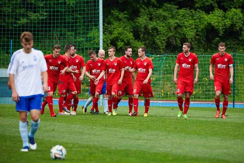 Z divizního utkání Trutnov - Mšeno (2:2, na penalty 5:4)