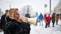 Úterní protest proti Babišovi a Ondráčkovi v Trutnově