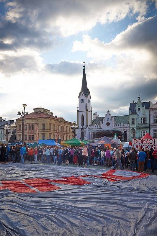 Let balónem trutnovského starosty Adamce