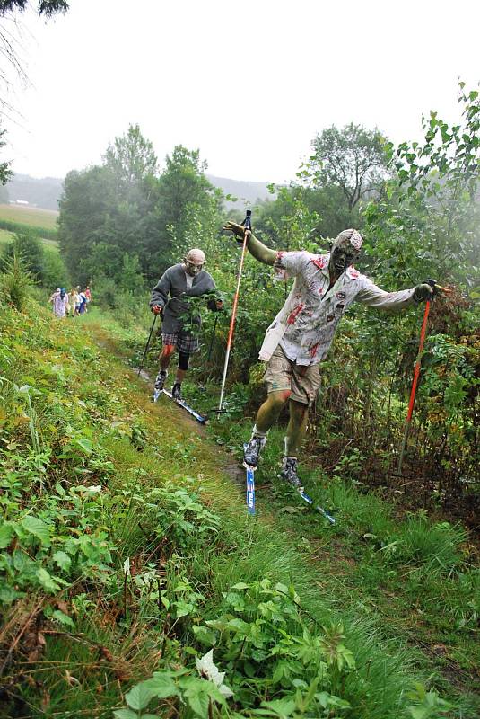 V srpnu na lyžích. V Havlovicích uspořádali letní běh na běžkách.