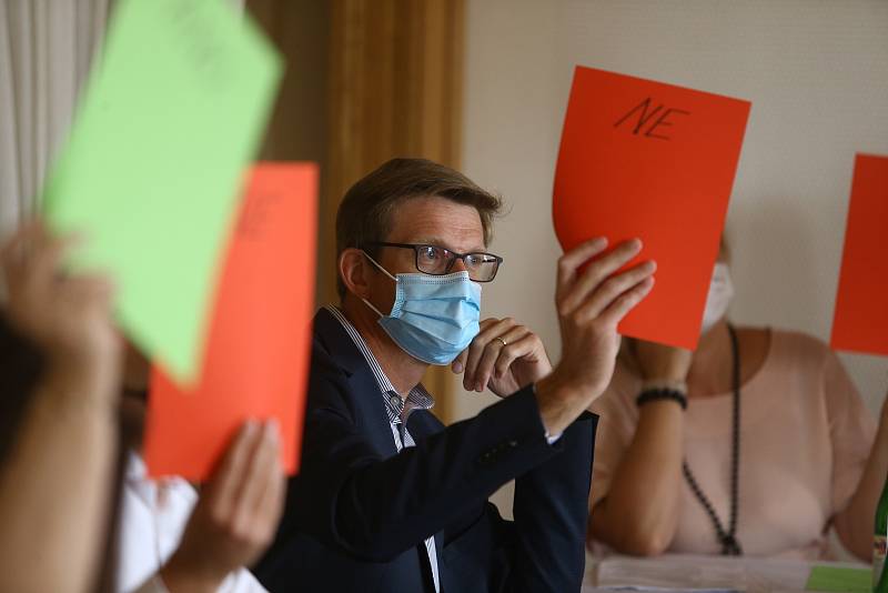 Martin Kupka (ODS) na předvolební debatě v Kutné Hoře.