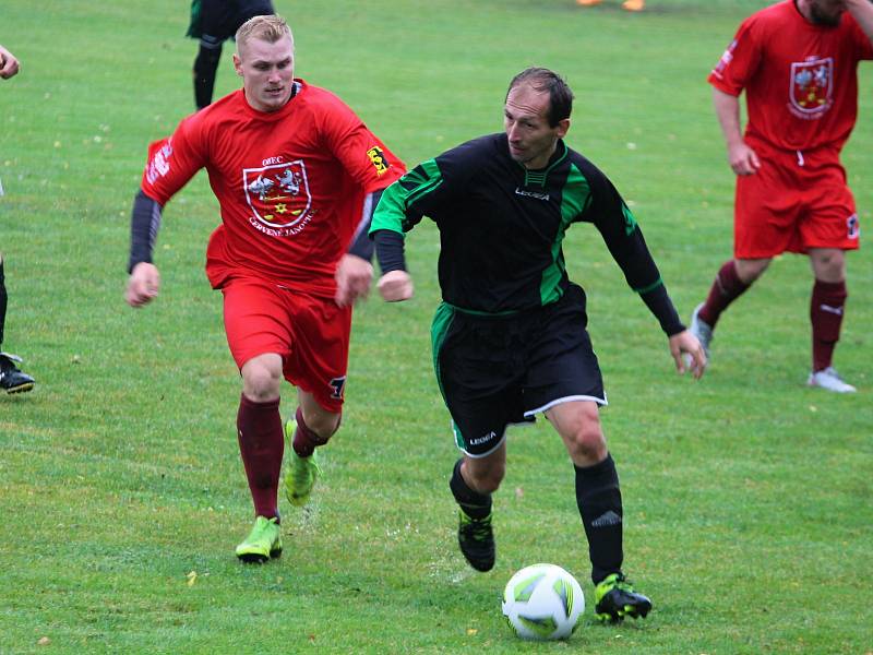 Fotbalová III. třída: TJ Sokol Červené Janovice - TJ Rataje nad Sázavou 3:0 (0:0).