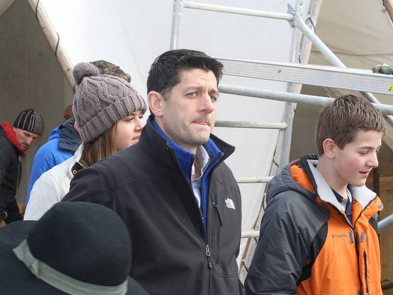 Ze soukromé návštěvy třetího muže politiky v USA Paula Ryana v Kutné Hoře.