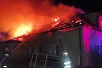 V noci na sobotu 9. března začal v Bohdanči hořet rodinný dům.