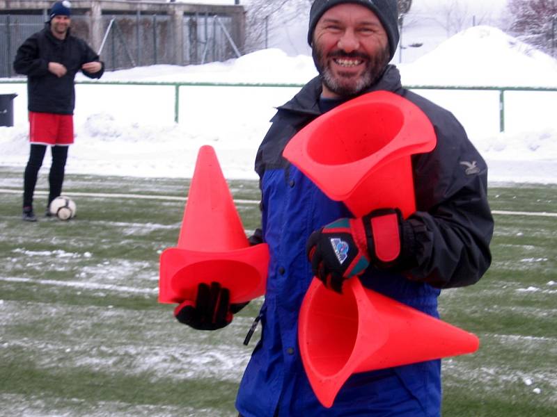 Ze zimního soustředění červenojanovických fotbalistů v Jablonci nad Nisou.