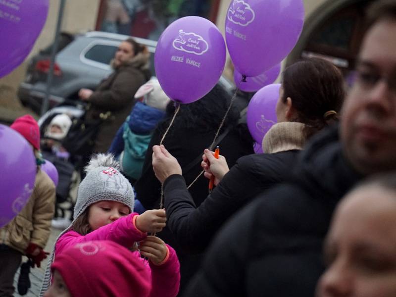 Vypouštění balónků s přáním k Ježíškovi