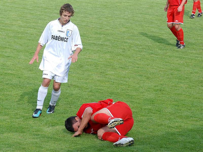 26. kolo okresního přeboru: Malín - Paběnice, 19. června 2010.