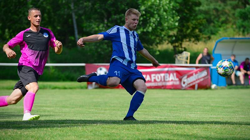 Finále středočeské Ligy mistrů OFS vyhrál v neděli 27. června 2021 domácí Sokol Kaňk 3:2 nad Slovanem Velvary B.