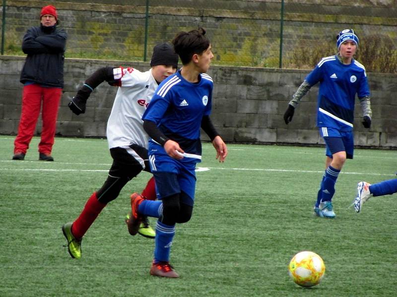 Fotbalový přípravný zápas, mladší žáci, kategorie U13+U12: FK Čáslav - SK Sparta Kolín 8:5 (1:0, 2:2, 5:3).