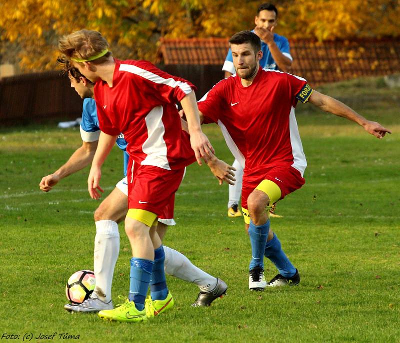 Zruč v derby porazila Kácov 2:1.