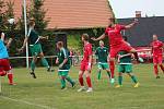 Z fotbalového utkání okresního přeboru Červené Janovice - Horní Bučice (8:2)