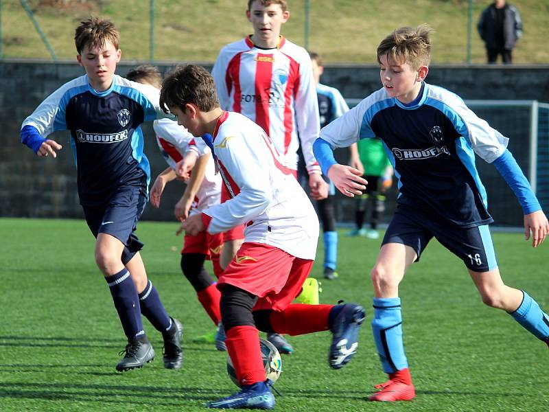 Fotbalový přípravný zápas, mladší žáci, kategorie U13: FK Čáslav - TJ Sokol Družba Suchdol 3:3 (0:1, 2:0, 1:2).